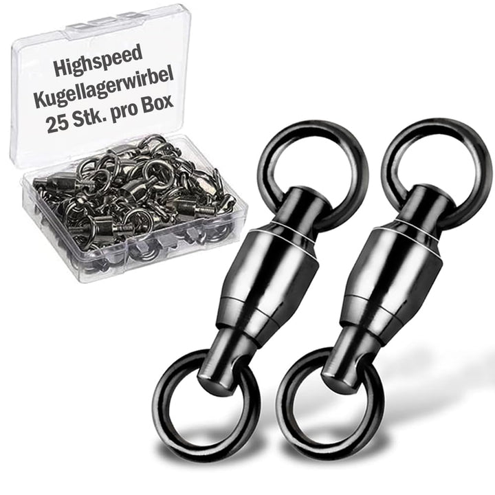 PERCH`N PIKE Highspeed Kugellagerwirbel aus Edelstahl, Crane Wirbel mit 14-190kg Tragkraft, Angelzub