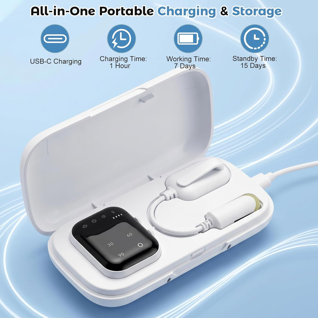 Wireless Bettwetting Alarm für Jungen und Mädchen, USB-C Wiederaufladbare Bettnässer Alarm mit 3 Eri