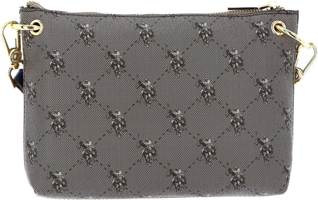 U.S. POLO ASSN. Hampton Flat Crossbody Bag Brown/Navy