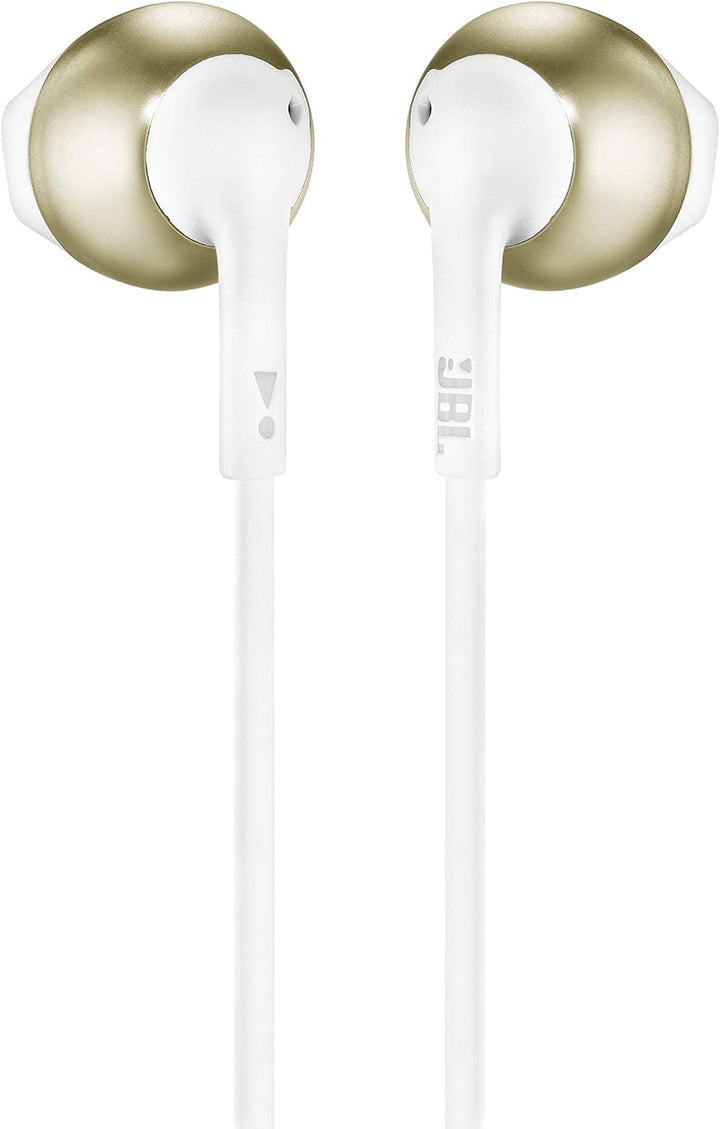 JBL Tune205BT Bluetooth Kopfhörer in Champagner Gold – Wireless Headphones mit 3-Tasten-Fernbedienun