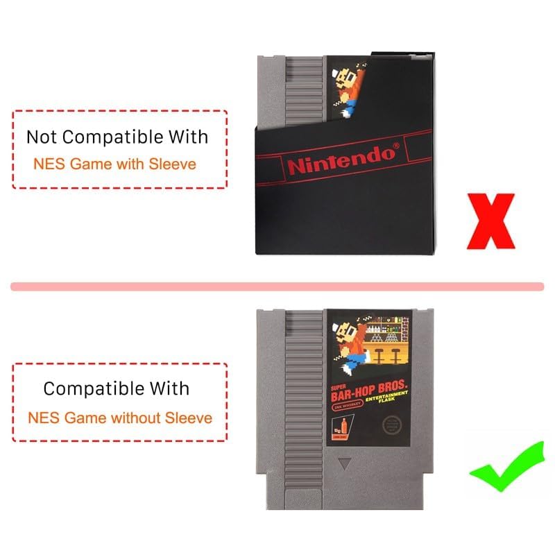Link-e : 10 X Transparente Kunststoff Schutzhulle Kompatibel mit Nintendo NES Spielkassette