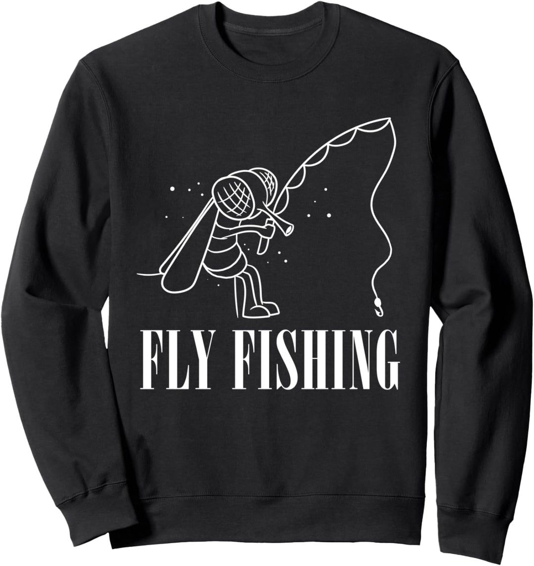 Fliegenfischen Fliege Angler Fischer Angeln Sweatshirt
