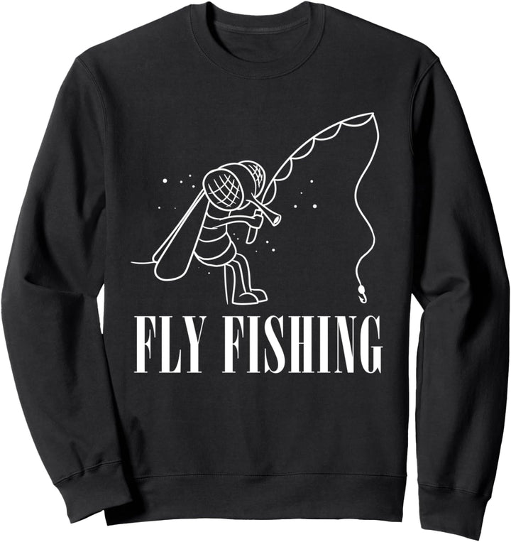 Fliegenfischen Fliege Angler Fischer Angeln Sweatshirt