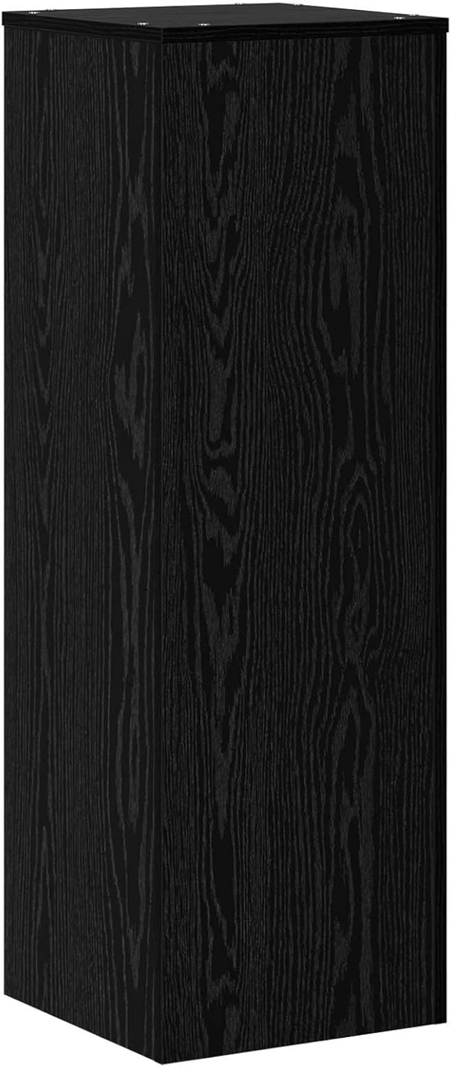 vidaXL Pflanzenständer Schwarz Eichen-Optik 33 x 33 x 100 cm, Pflanzenregal für Garten und Terrasse,