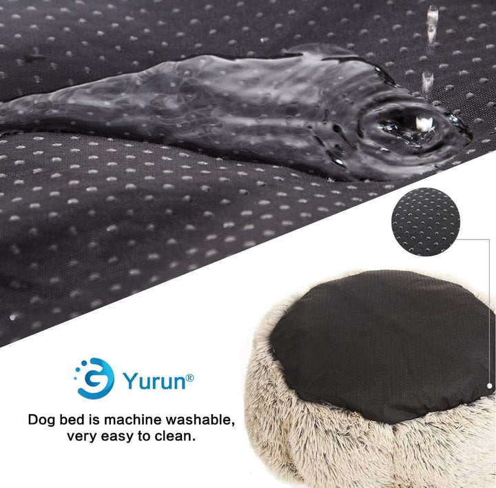 Yurun Hundebett, Tierbett Katzenbett Hundesofa Katzensofa, Waschbar Hundebett flauschig rund Hundeki