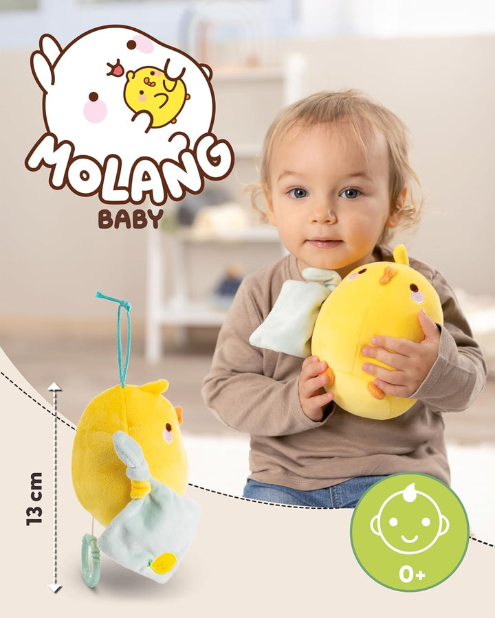 NICI Spieluhr Baby Einschlafhilfe Piu Piu 13 cm mit sanfter, beruhigender Gute-Nacht-Melodie - Flaus