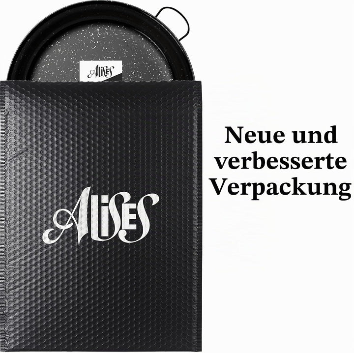 Alises - Paella-Pfanne aus emailliertem Kohlenstoffstahl (natürliche Antihaftbeschichtung) - Paella