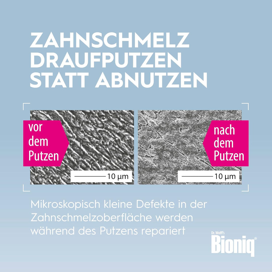 Bioniq® Repair-Zahncreme - 6 x 75 ml - reparierende Zahnpasta mit künstlichem Zahnschmelz, ohne