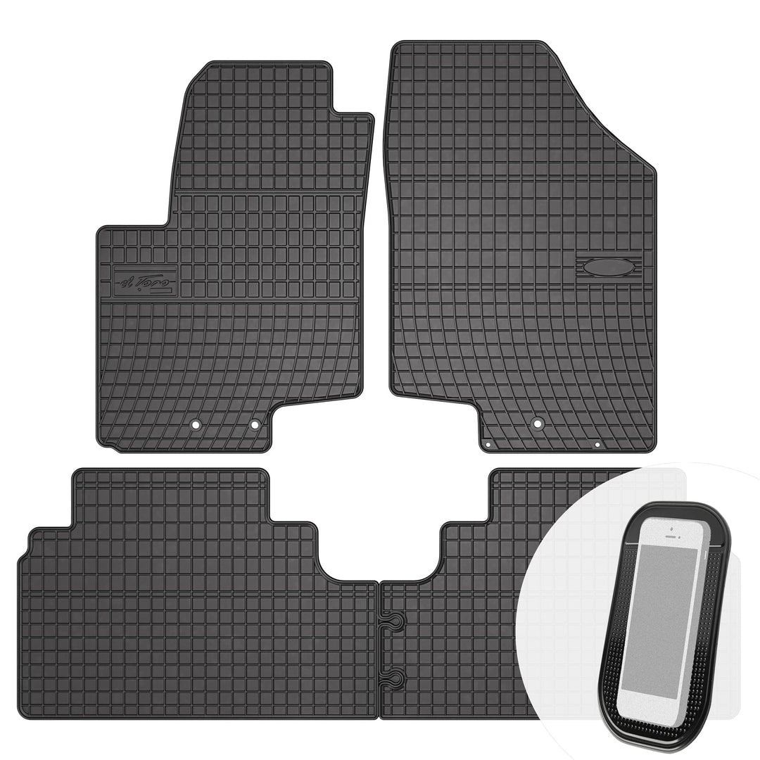 Gummimatten Auto Fussmatten Gummi Automatten Passgenau 4-teilig Set - passend für Kia Venga, Hyundai