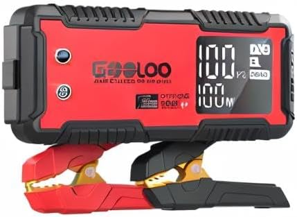 GOOLOO GT4000S Starthilfe Powerbank 4000A 100W Zweiwege-Schnellladegerät für 10-Liter-Diesel- und 12