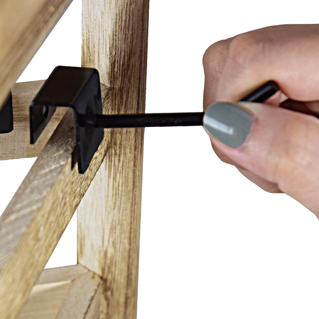 Ikee Design Schmuckständer aus Holz mit 20 Haken, Ohrring-Kartenhalter mit Haken, Schmuckturm für Oh