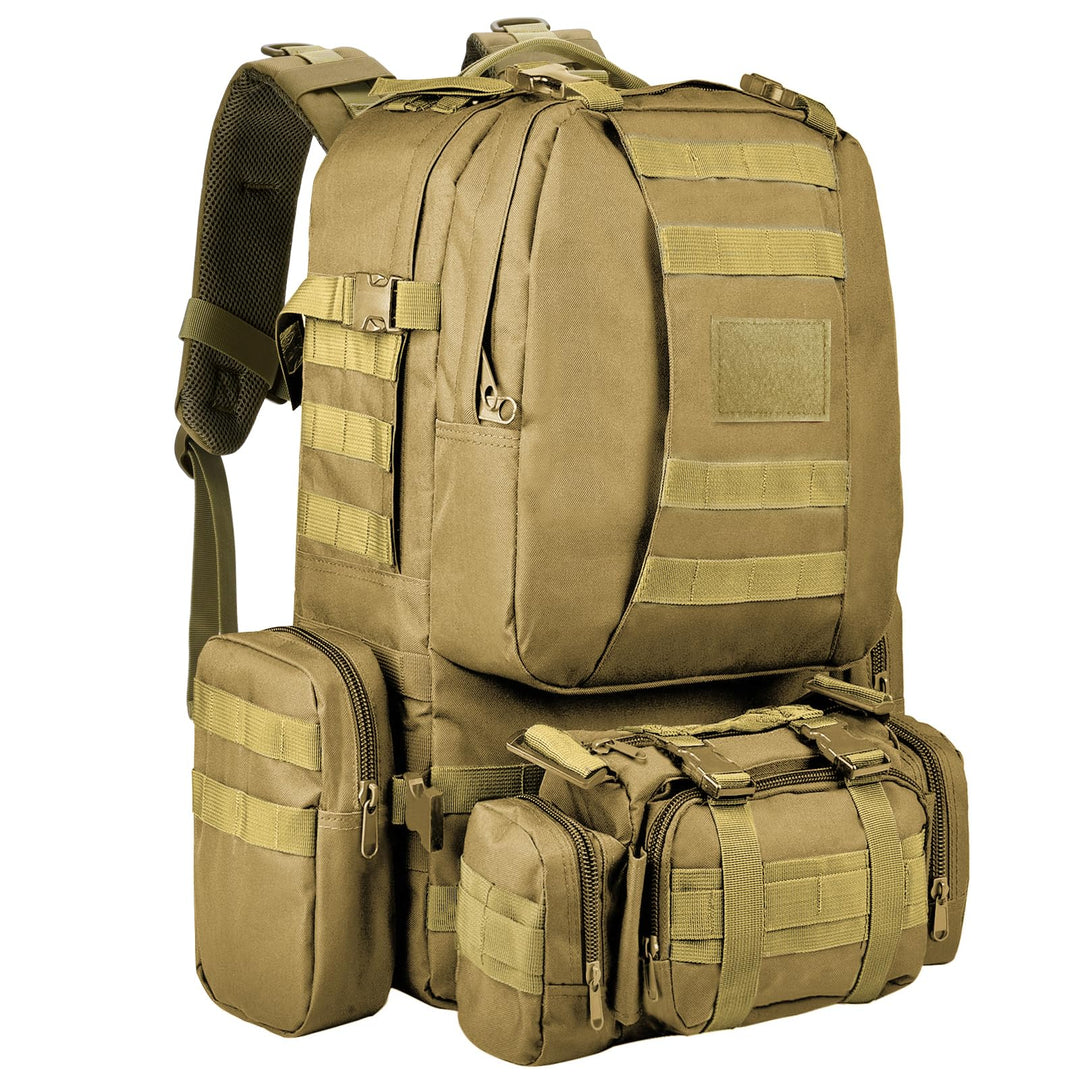 Taktischer Rucksack, 60L Militär Armee Rucksack, grosser Survival Molle Tagesrucksack für Herren und
