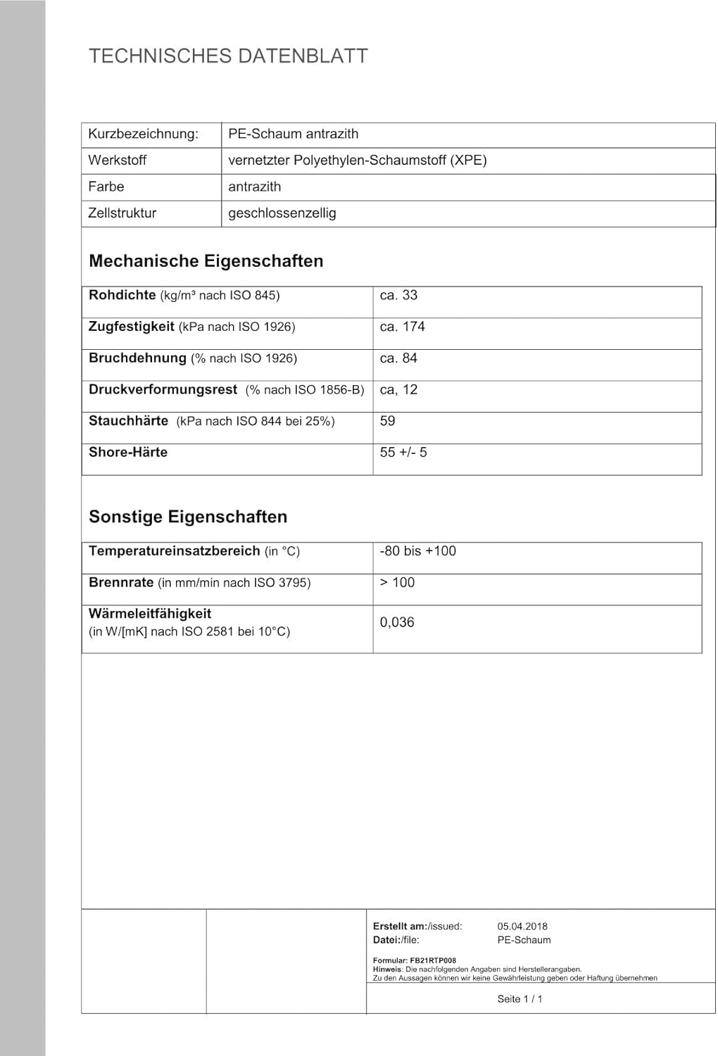 Isolierstopfen, Isolierscheibe, ISO Deckel, Dämmstopfen, Ronde, Höhe 20mm in weiss. Durchmessern von