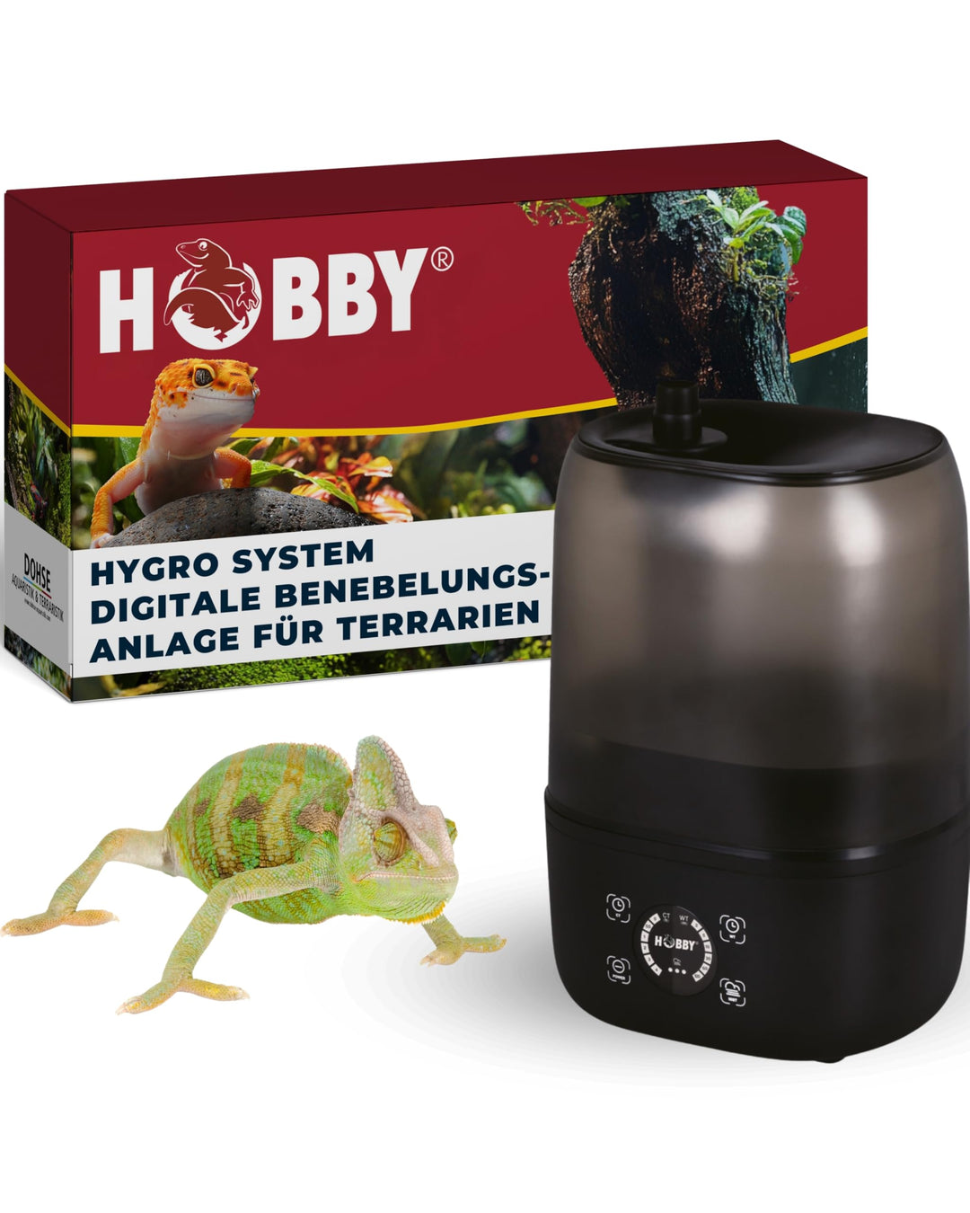 Hobby 37249 Hygro System - Digitale Benebelungsanlage für Terrarien, Single