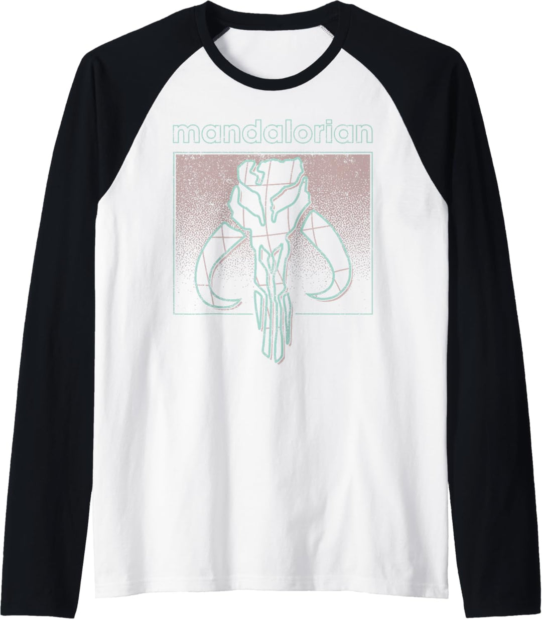 Star Wars Mandalorian Pastel Mythosaur Skull Raglan
