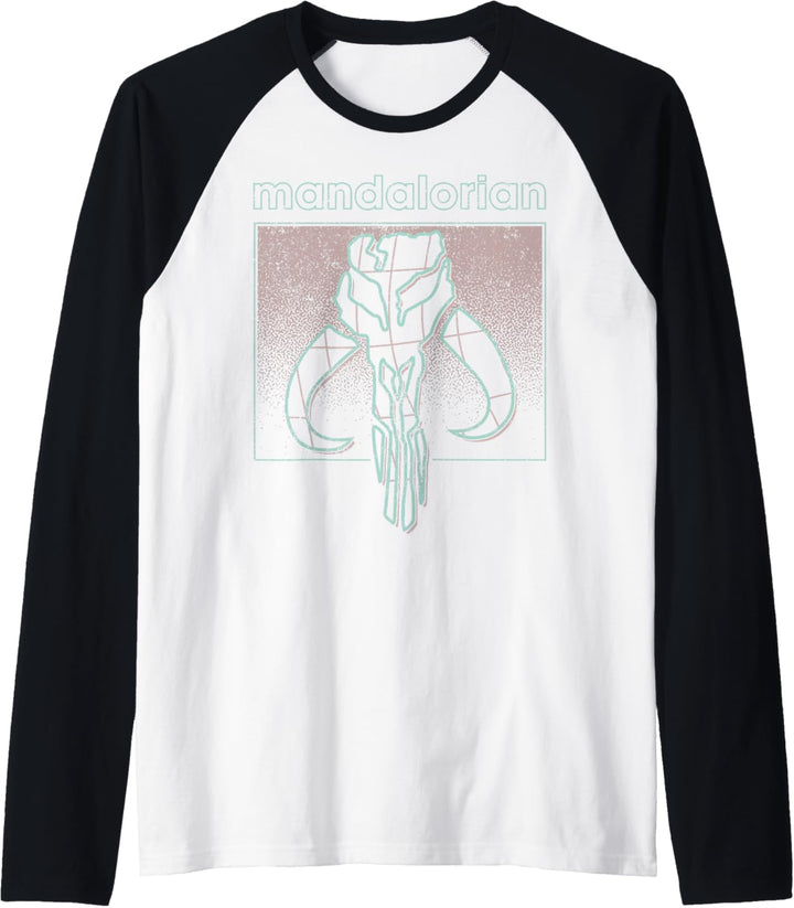 Star Wars Mandalorian Pastel Mythosaur Skull Raglan