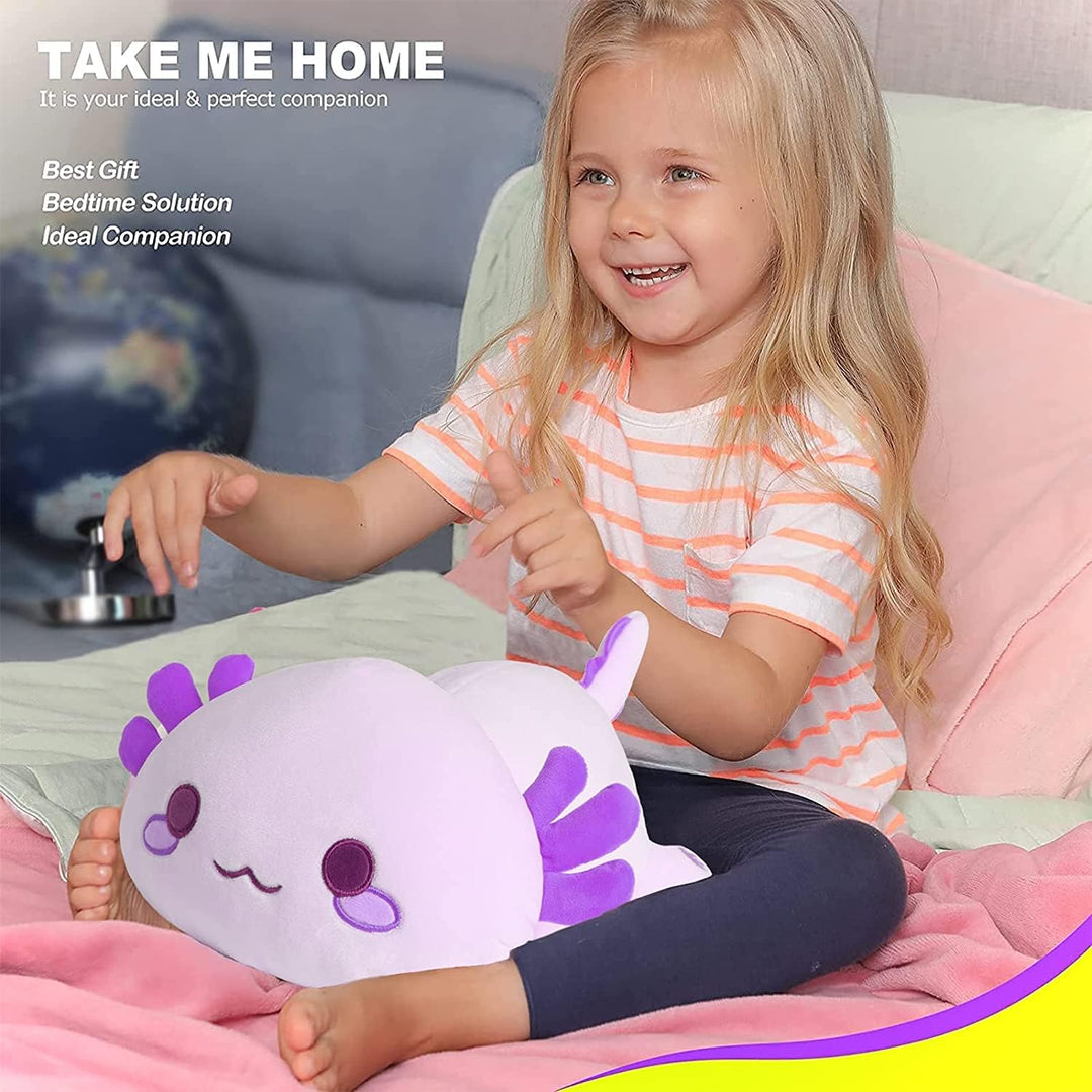 shownicer Plüschtier Axolotl Stofftier Kawaii Salamander Plüsch, Axolotl Kuscheltier Plüschkissen Sp