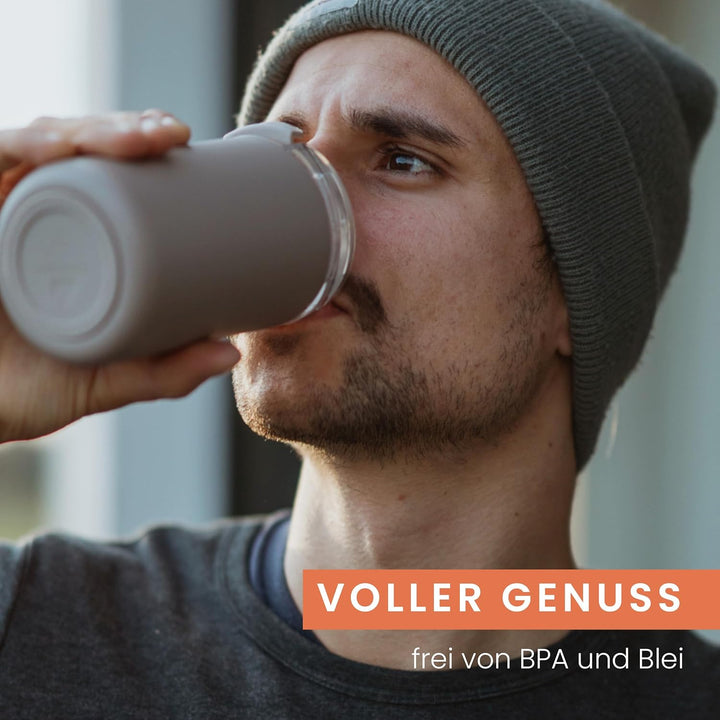 Groenenberg Thermobecher 350 oder 470ml | Kaffeebecher to go 100% Auslaufsicher | Hält mind. 4 h hei