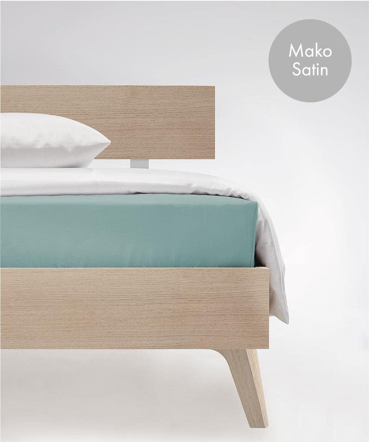 fleuresse Uni Colours, Satin, Aqua, 100 x 200 Aqua 100 x 200, Aqua 100 x 200