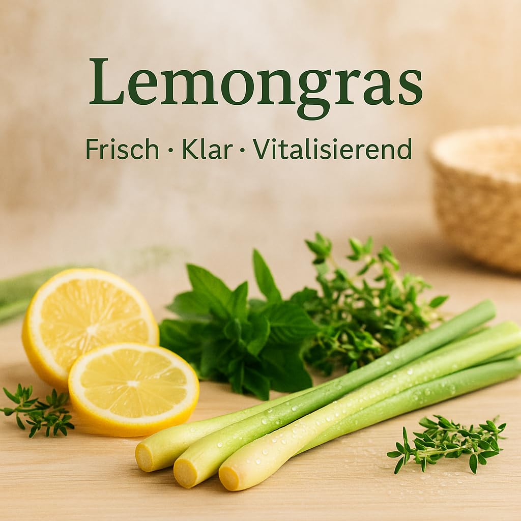 Dufte Momente Dampfbad Duftkonzentrat Lemongras 500ml – frischer Wellnessduft mit natürlichem Lemong