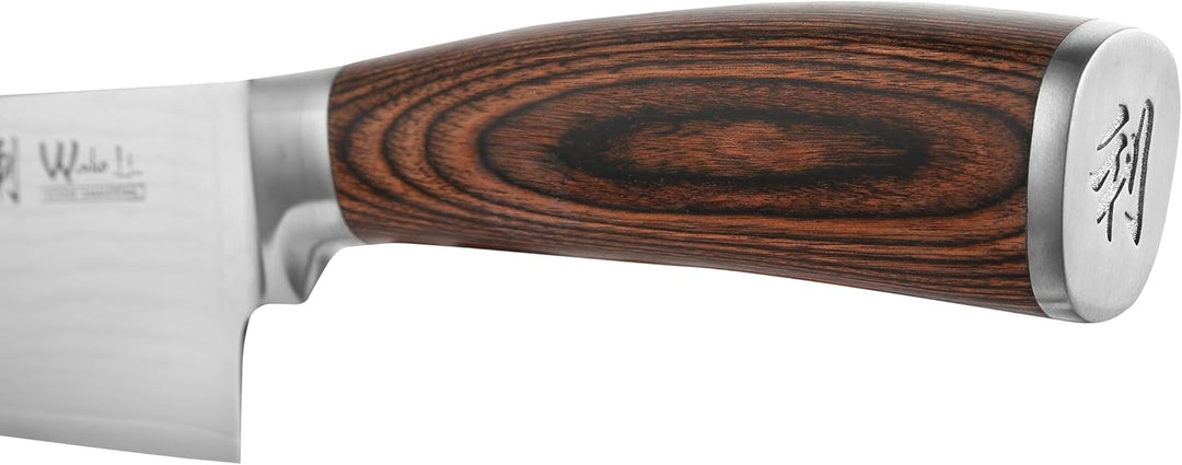 Wakoli EDIB Damast Chefmesser Kiritsuke mit Gravur – Personalisiertes Messer, 20cm Klinge aus 67 Lag