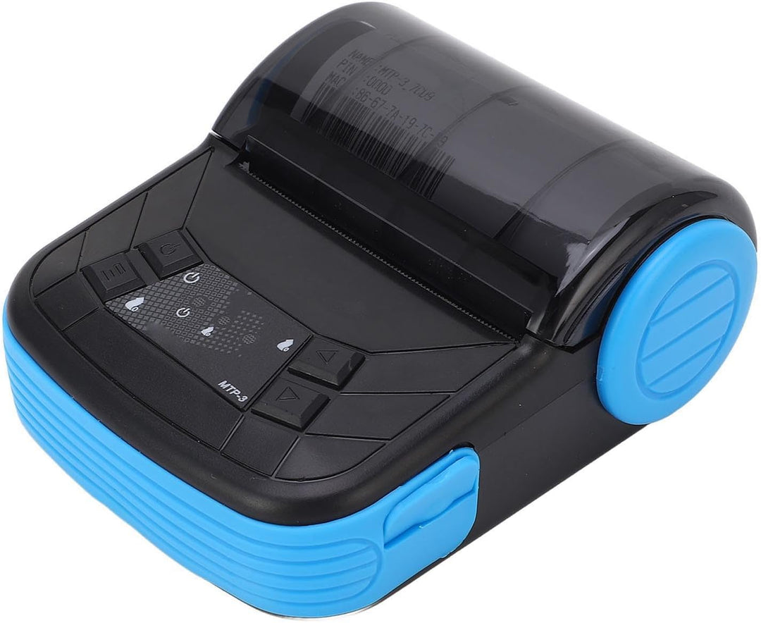 Fafeicy Mini Tragbarer Kabelloser 80mm Thermodrucker für Quittungen Tickets Rechnungen POS System Ko