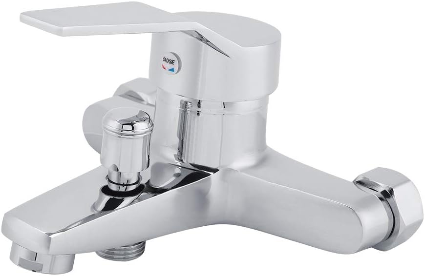Oumefar Safe Shower Faucet Mixer Einfach zu installierende Wand-Duschmischung Wasserhahn Badewanne W