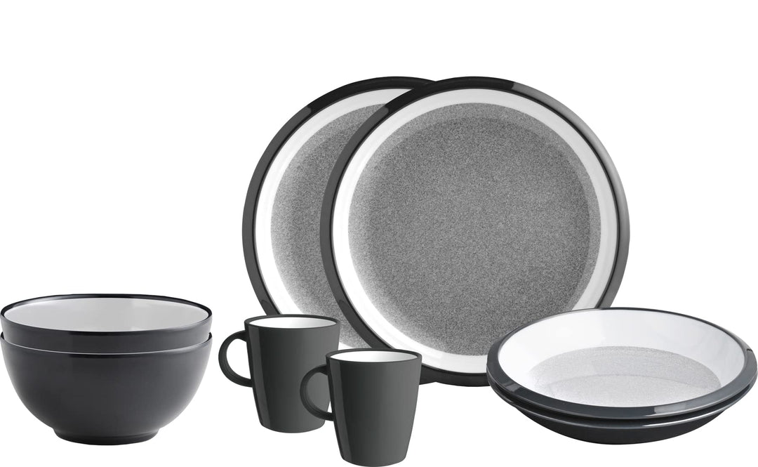 Brunner 0830143N.C1M Campinggeschirr Set für 2 Personen, Tête-À-Tête Granyte, 8-teilig