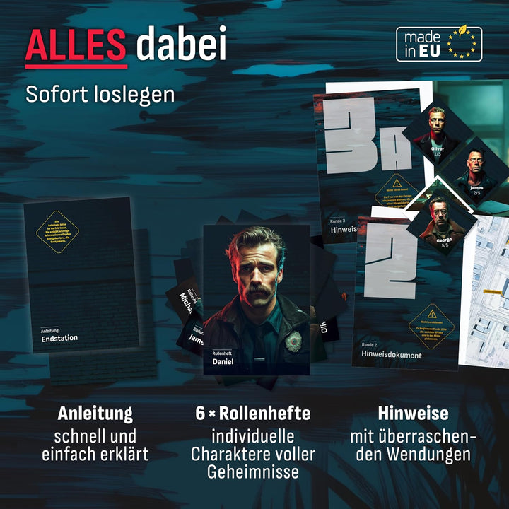 Endstation - Krimidinner für 6 Personen