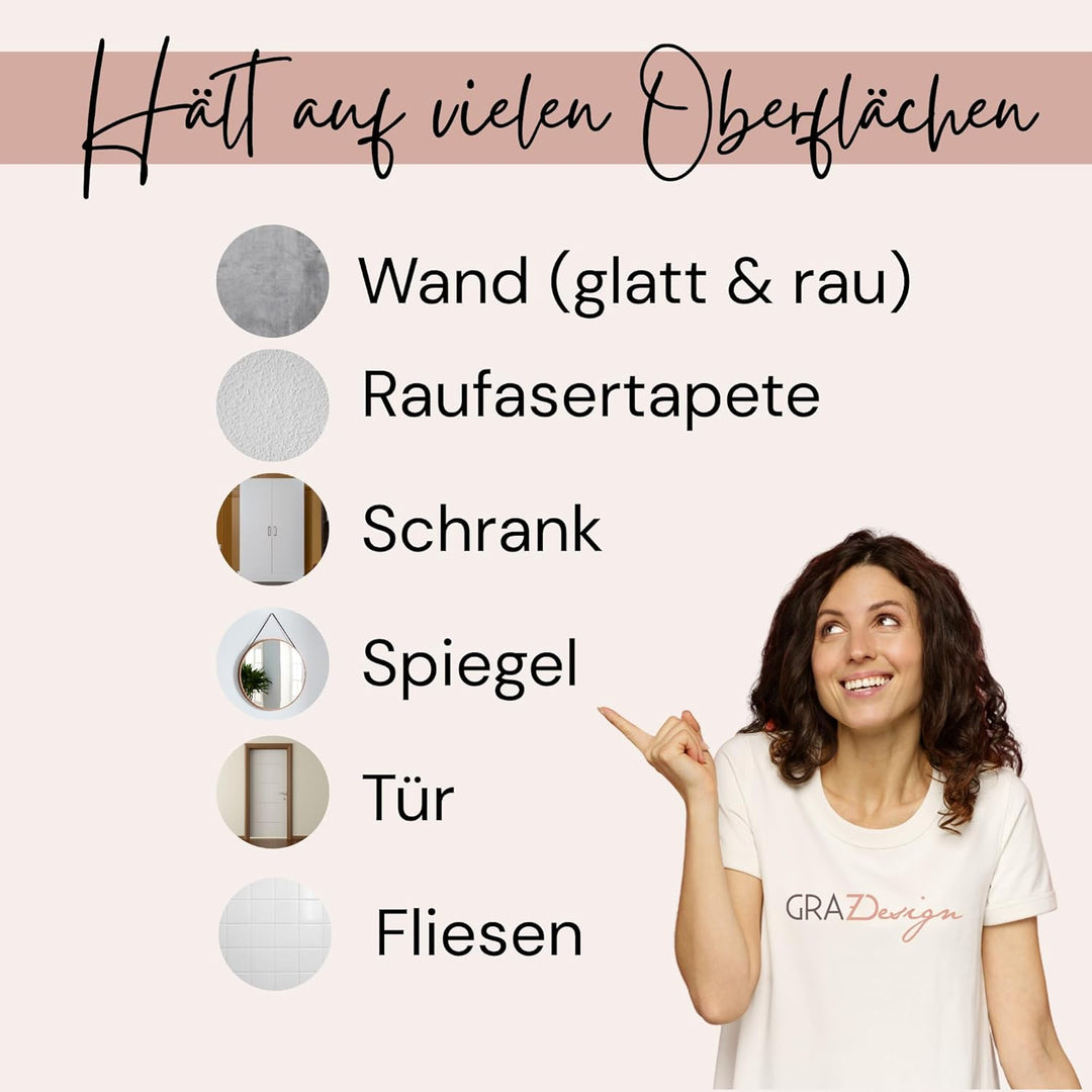 GRAZDesign Türaufkleber Bad Beschriftung WC Aufkleber Tür selbstklebend - 56x40cm / 073 dunkelgrau 5