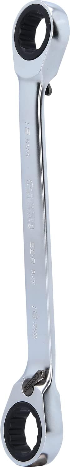 KS Tools 503.4577 GEARplus Doppel-Ratschenringschlüssel umschaltbar 16x18mm, 16x18mm