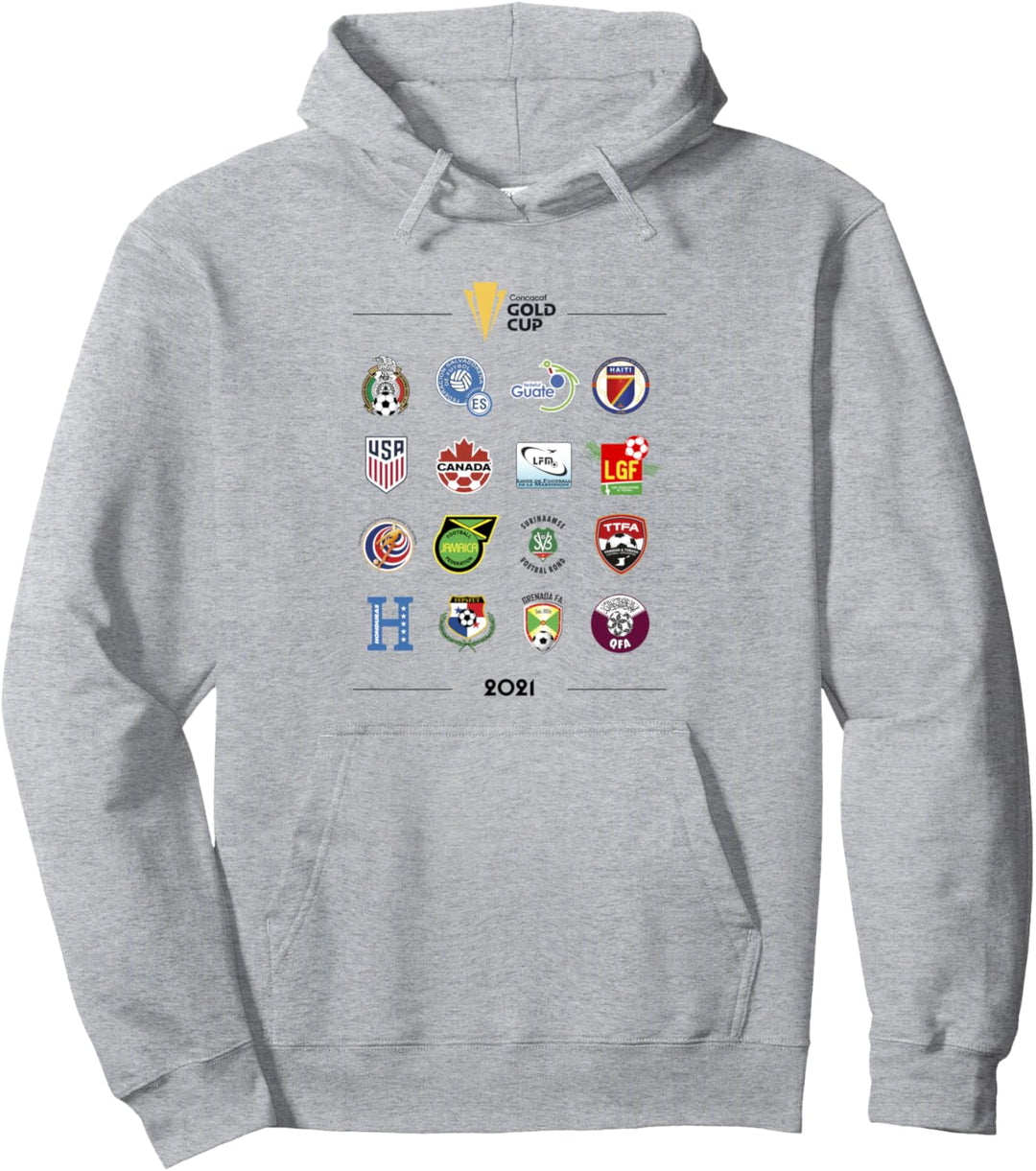 Designs of Past Editions and Champions of the Gold Cup Pullover Hoodie
