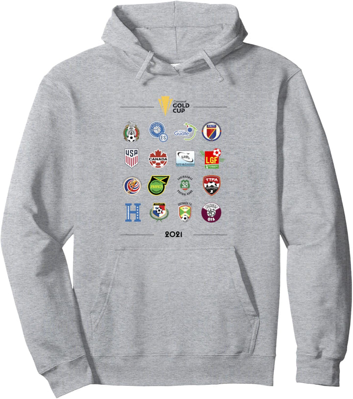 Designs of Past Editions and Champions of the Gold Cup Pullover Hoodie