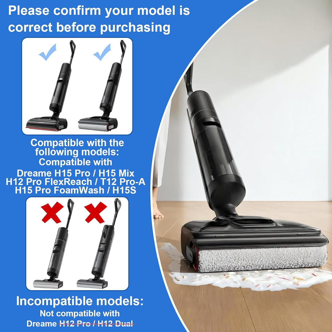 Ersatzbürstenrolle und HEPA-Filter Zubehör für DREAME H15 Pro / H15 Mix / H12 Pro FlexReach / H15 Pr