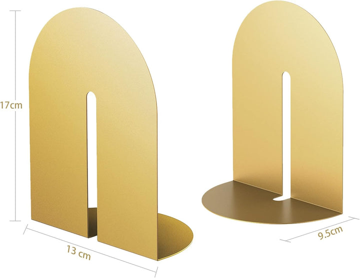 Ondeam Runway Bookends für Bücher,1 Paar Metall Bogen Mode Einfachheit Buch Halter für Büro Regale H