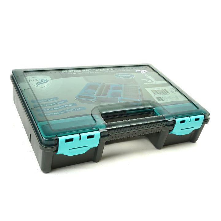 JVS Match Rig Topbox - Wasserdicht - 35 x 25 x 8 cm - Angelkoffer - Aufbewahrungsbox - Tacklebox, Ma