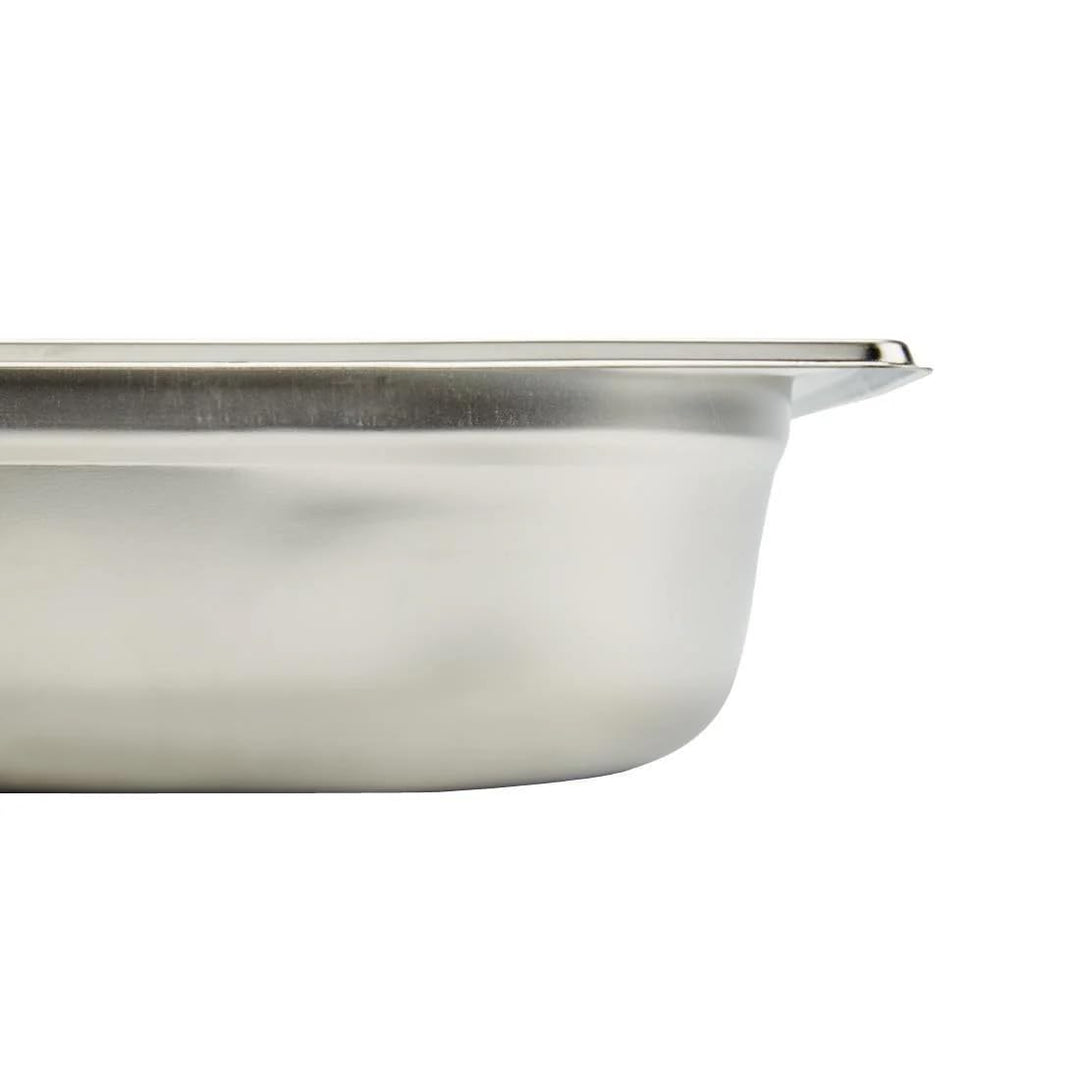 Vogue Gastronorm-Pfanne 1/1, Edelstahltablett, Tiefe: 65 mm, Fassungsvermögen: 9 Liter, Behälter für