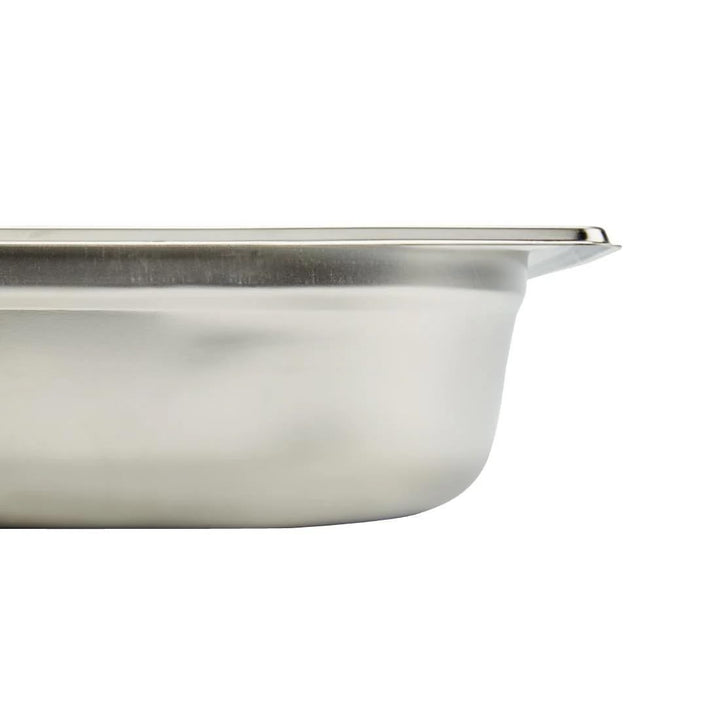 Vogue Gastronorm-Pfanne 1/1, Edelstahltablett, Tiefe: 65 mm, Fassungsvermögen: 9 Liter, Behälter für