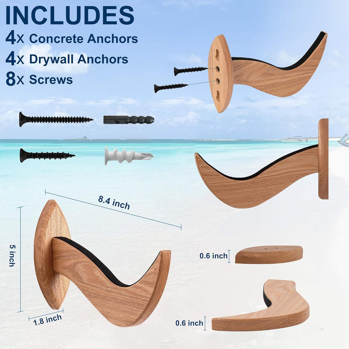 Hang 11 Surfboard Wandhalterung,Rack für Surfboard, Snowboard, Longboard, Skateboard, Wakeboard, der
