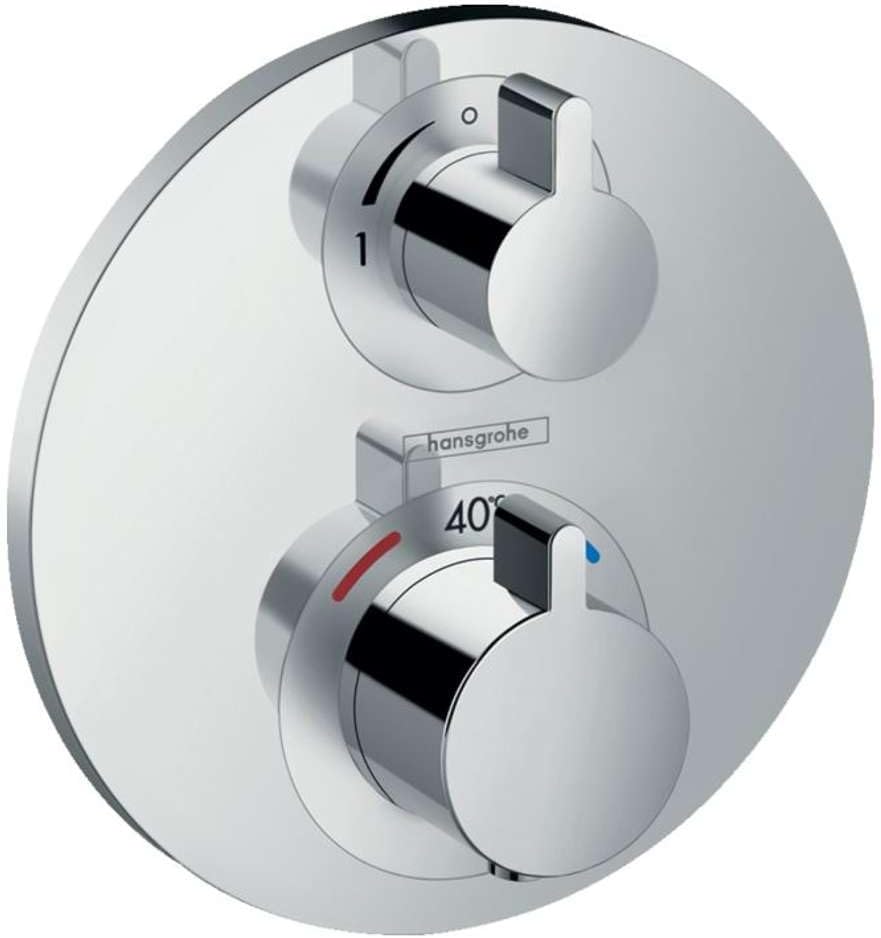 hansgrohe Ecostat S Unterputz Thermostat, für 1 Funktion, Chrom 1 Auslauf 1.0, 1 Auslauf 1.0