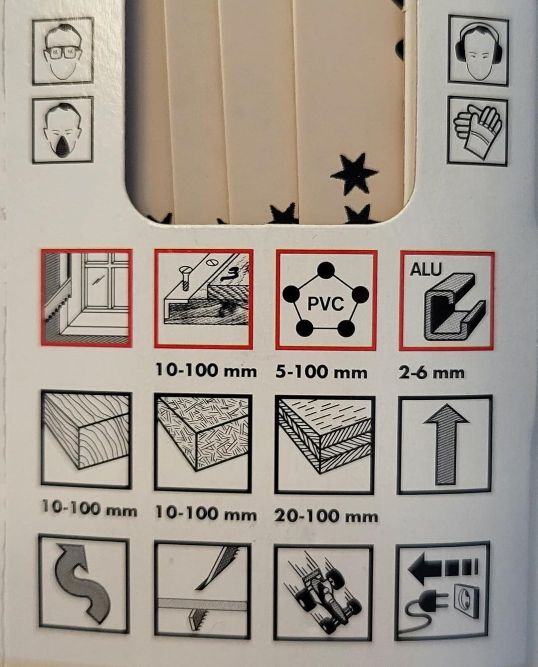 Würth Säbelsägeblatt Holz, 5 Stück, drei Sterne, Länge= 150mm, (0615815030)