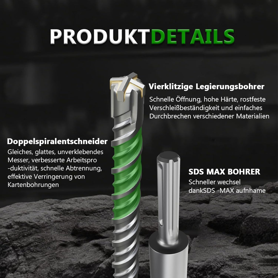 CATITO 20x600 SDS PLUS Bohrer, Schlagbohrer, Hammerbohrer, Professionelle Betonbohrer, ideal zum Boh