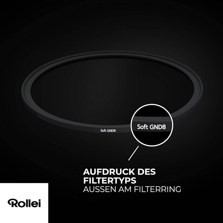 Rollei F:X Pro Magnetischer Softer-Verlaufsfilter GND8 MK II 67mm, super kratzfester magnetischer Gl