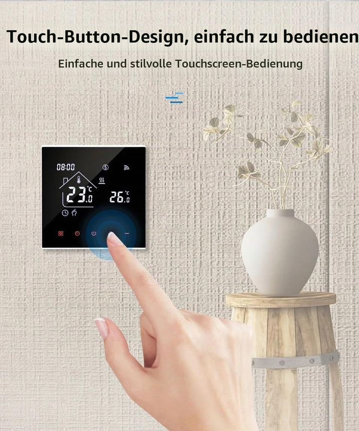 RKHK M4 Thermostat-Smart Wi-Fi Raumthermostat für Wasser, Fussbodenheizung, Digitale Heizungsthermos