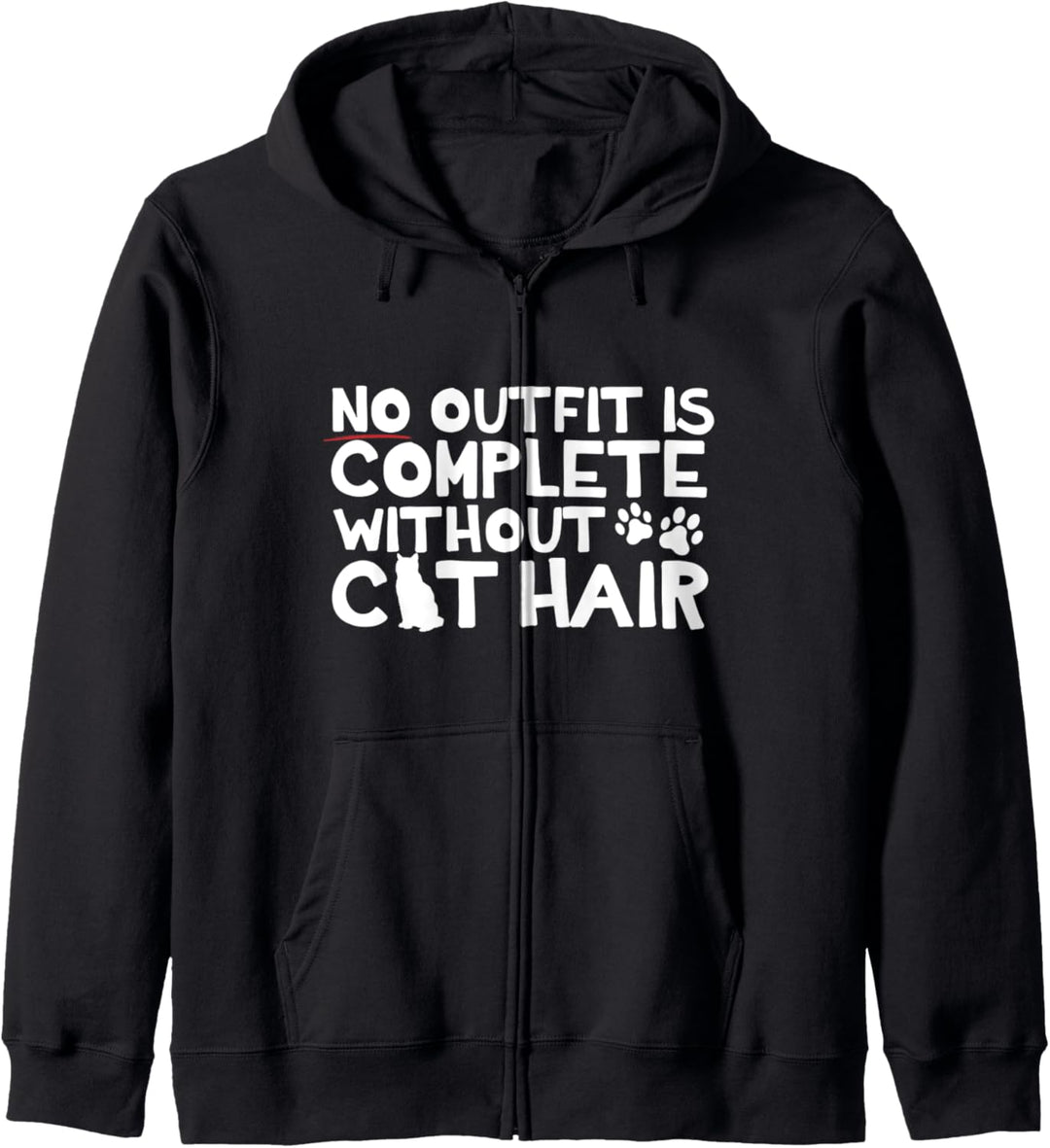 Kein Outfit ist komplett ohne Katzenhaar Kapuzenjacke