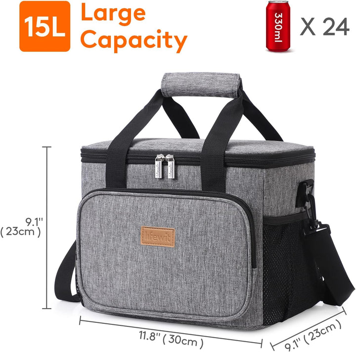 Lifewit 15L Kühltasche Picknicktasche Lunchtasche Mittagessen Tasche Thermotasche Kühltasche Isolier
