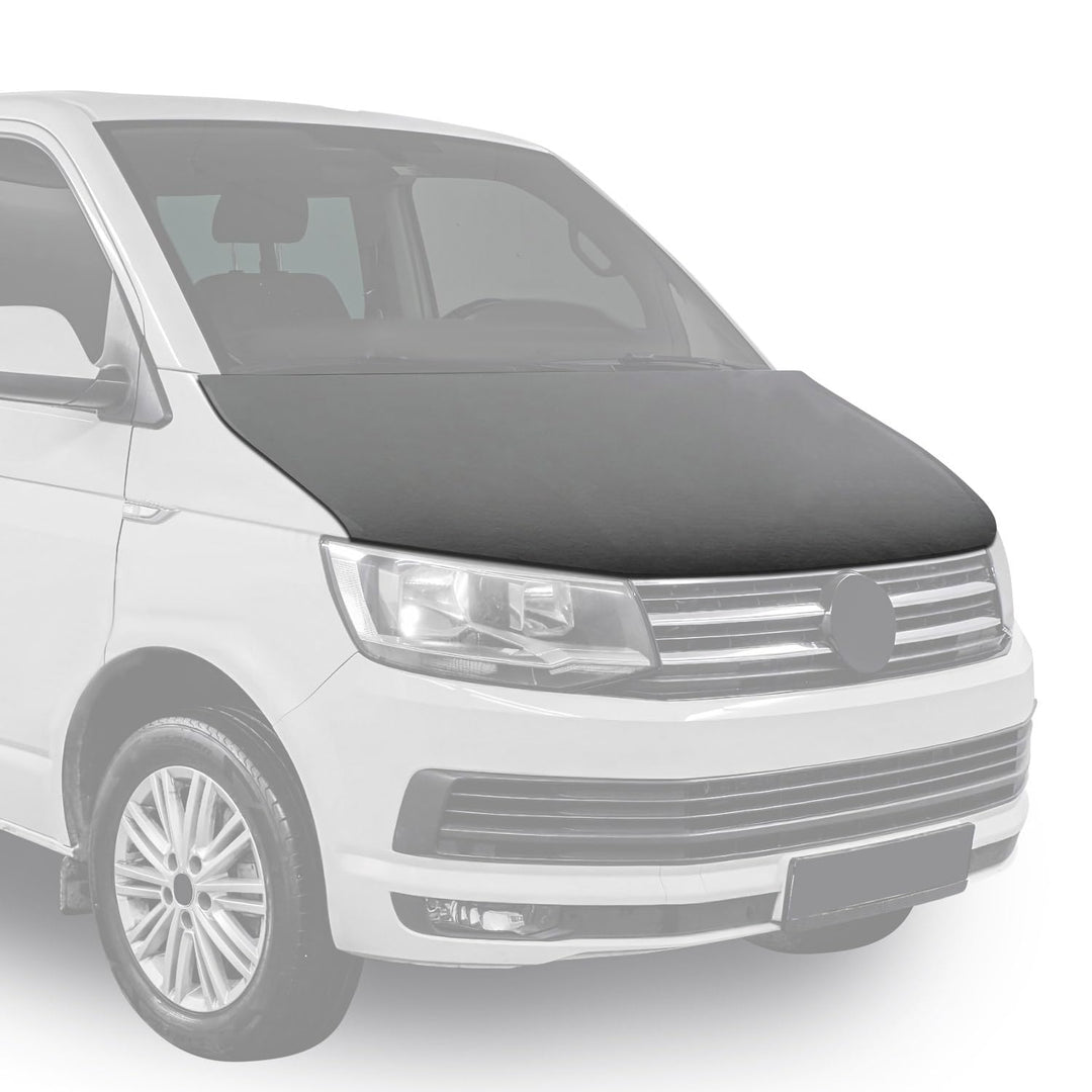OMAC Haubenbra Bonnet Bra Steinschlagschutz kompatibel mit Opel Vivaro B 2014-2019 Schwarz 1tlg Schw