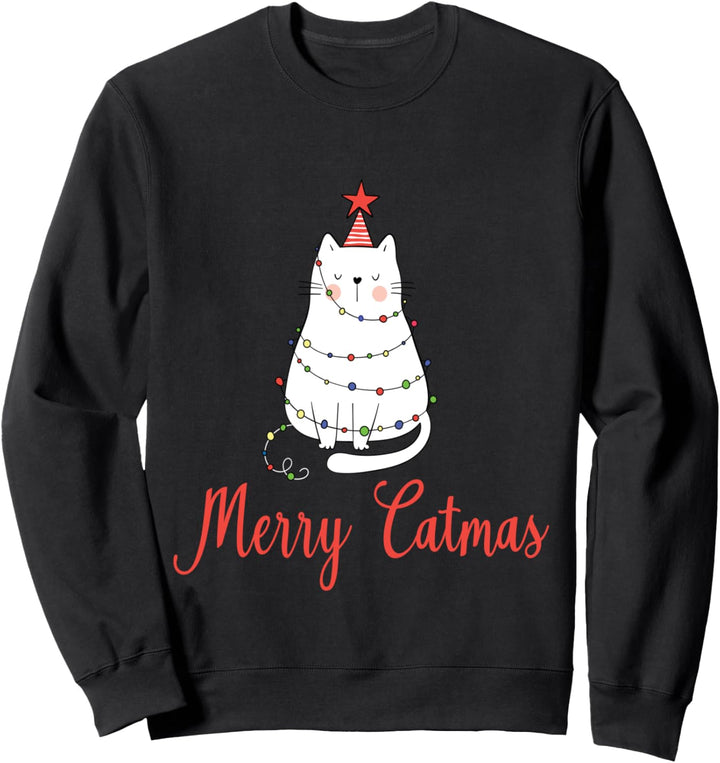 Merry Catmas, Katzen Weihnachten Sweatshirt