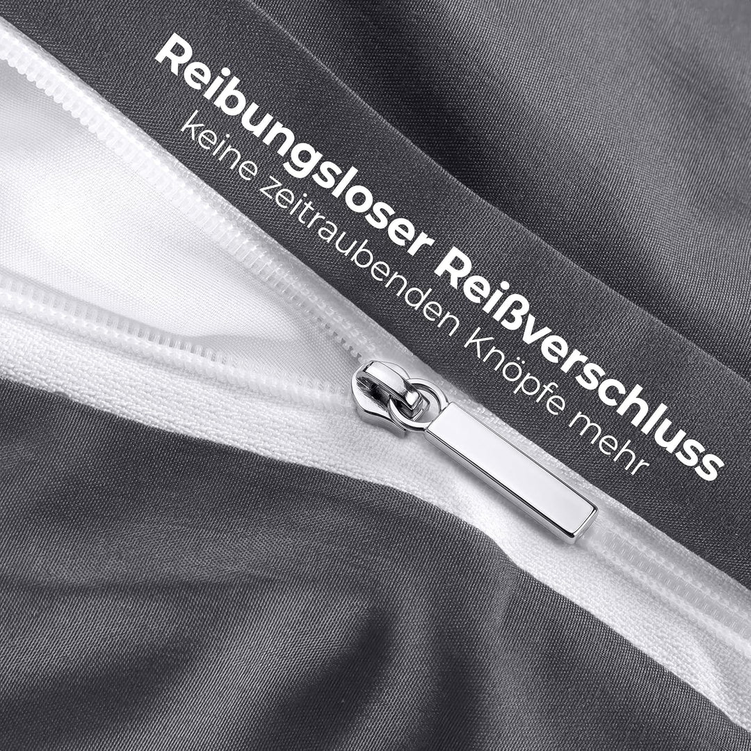 Utopia Bedding Bettwäsche 220x240 Set - Mikrofaser Bettbezug 240x220 cm + 2 Kissenbezüge 65x65 cm -