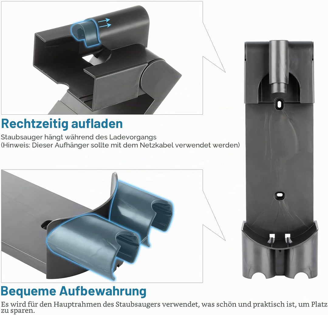 Kyrio Staubsauger Wandhalterung Ladestation Dockingstation für Dyson V7 V8 Akku-Staubsauger